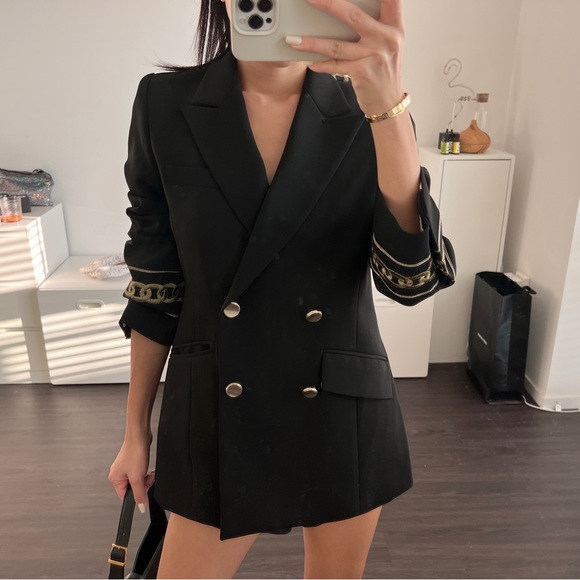 ジャケット・アウター EXTRA OVERSIZED DOUBLE BREASTED JACKET OVERSIZED DOUBLE BREASTED BLAZER - Black | ZARA United States